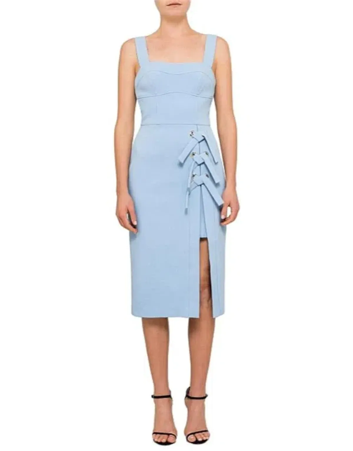 Rebecca Vallance Celestina Midi Dress Light Blue Size 8 - Image 1