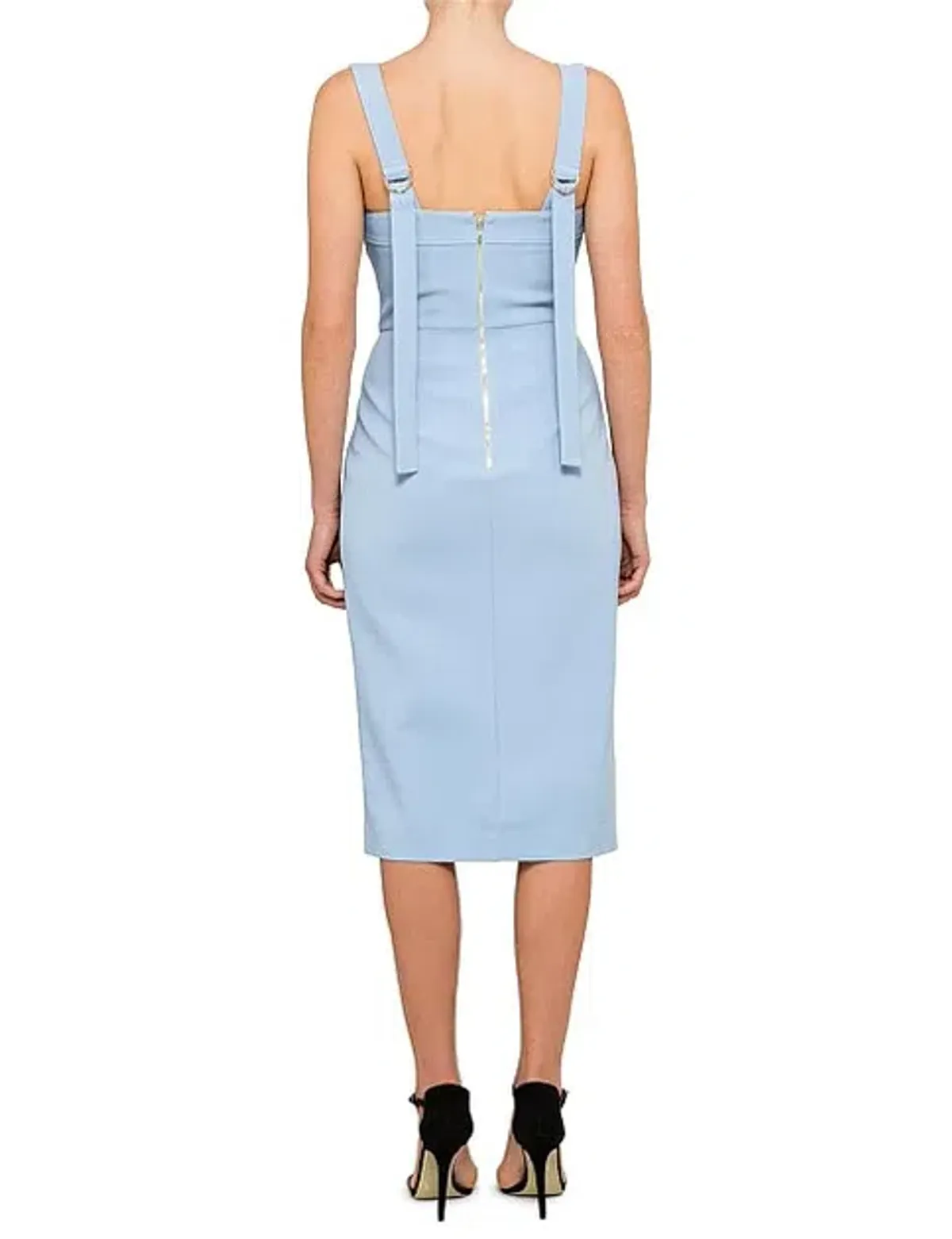 Rebecca Vallance Celestina Midi Dress Light Blue Size 8 - Image 2