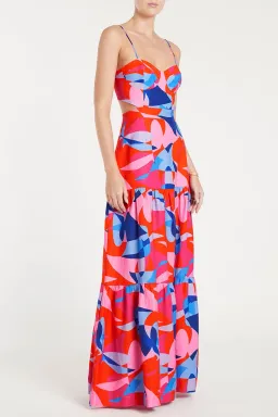 Rebecca Vallance Iggy Cut Out Maxi Dress Print Size 8 for rent on The Volte - image 4