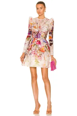 Zimmermann Prima Panelled Mini Dress Print Size 0 for rent on The Volte - image 1