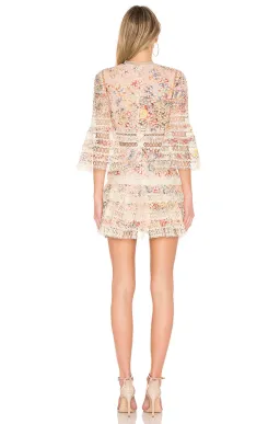 Zimmermann Lovelorn Floral Flutter Mini Dress Pink Floral Size 8 for rent on The Volte - image 3