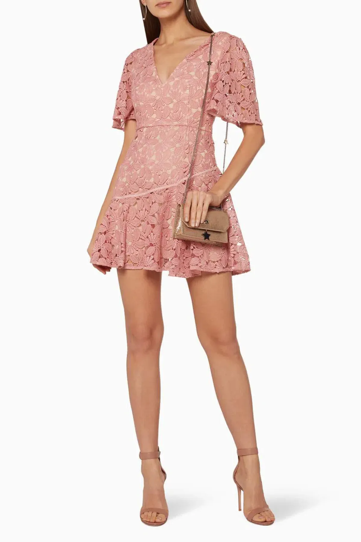 Talulah Flourish Mini Dress Pink Size S - Image 1
