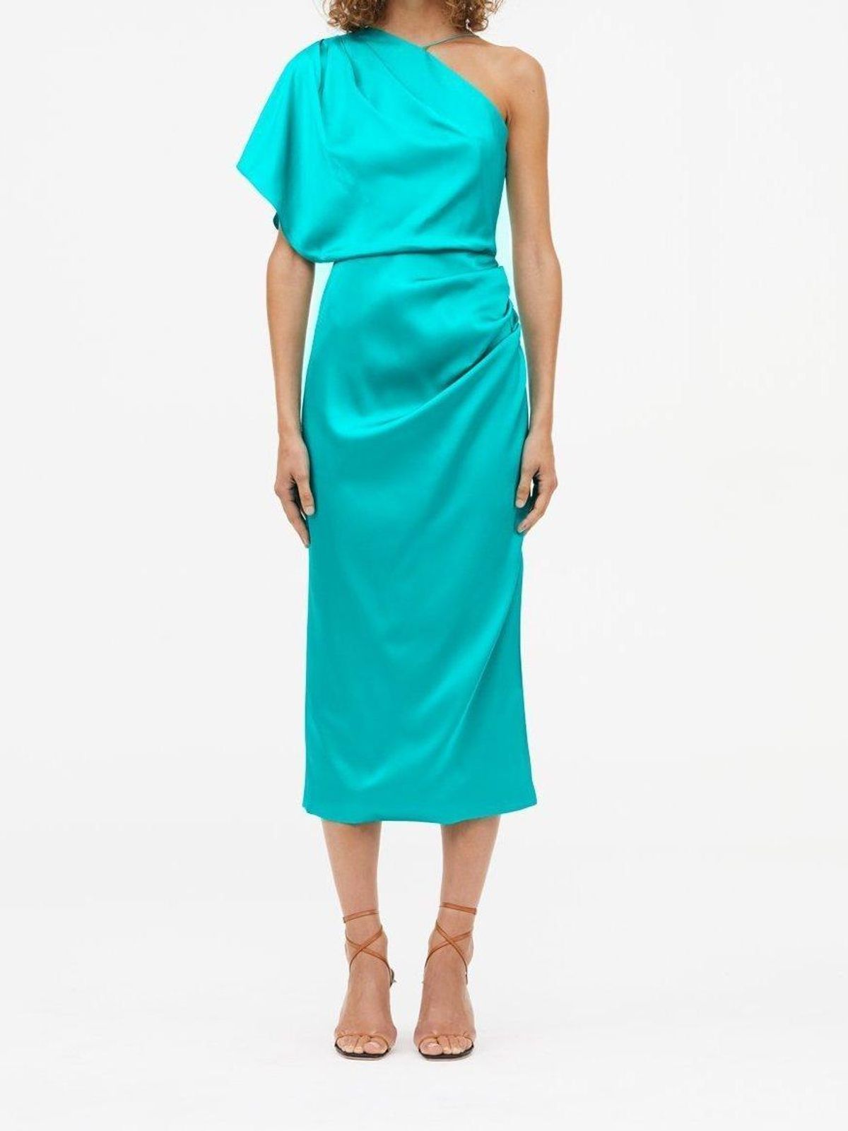 MANNING CARTELL 6MIAMI HEAT OFF THE SHOULDER DRESS TURQUOISE SIZE 6 - Image 3