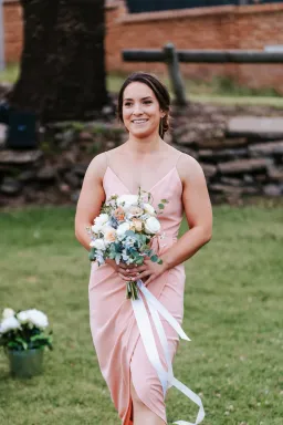 Shona Joy Samantha Core Cocktail Dress in Ballet Pink Size 10 for rent on The Volte - image 3