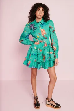 Kate Ford Cordia Layered Dress Print Size 1/Au 8 for rent on The Volte - image 1