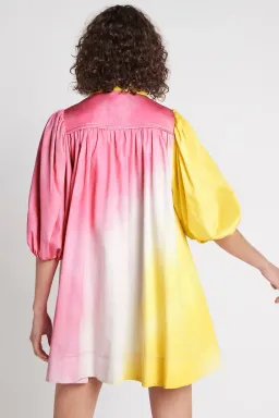 Aje Cloud Burst Smock Mini Dress Tie-Dye Size 8 for rent on The Volte - image 3