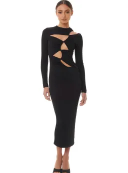 Eliya The Label Cabana Dress Black Size S for rent on The Volte - image 1