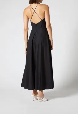 Scanlan Theodore Cotton Strappy Dress Dress NAVY Size 8 for rent on The Volte - image 2