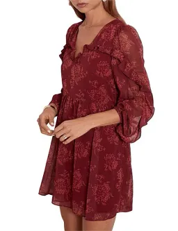 Steele Sahara Mini Dress Maroon Size Small for rent on The Volte - image 3