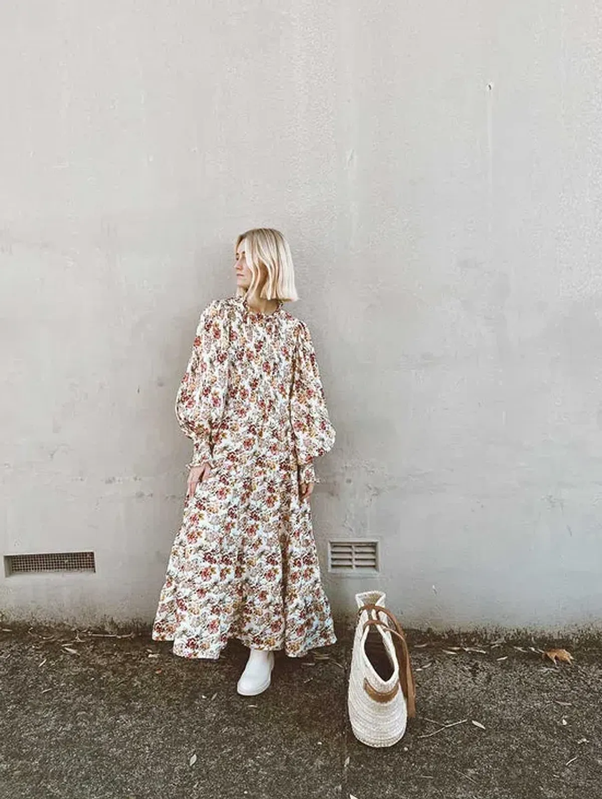 Aje Aurelia Floral Linen Gown Print Size 12 - Image 5