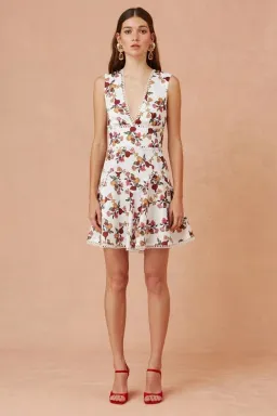 Keepsake Everlasting Mini Dress Vine Print Size L / Au 12 for rent on The Volte - image 1