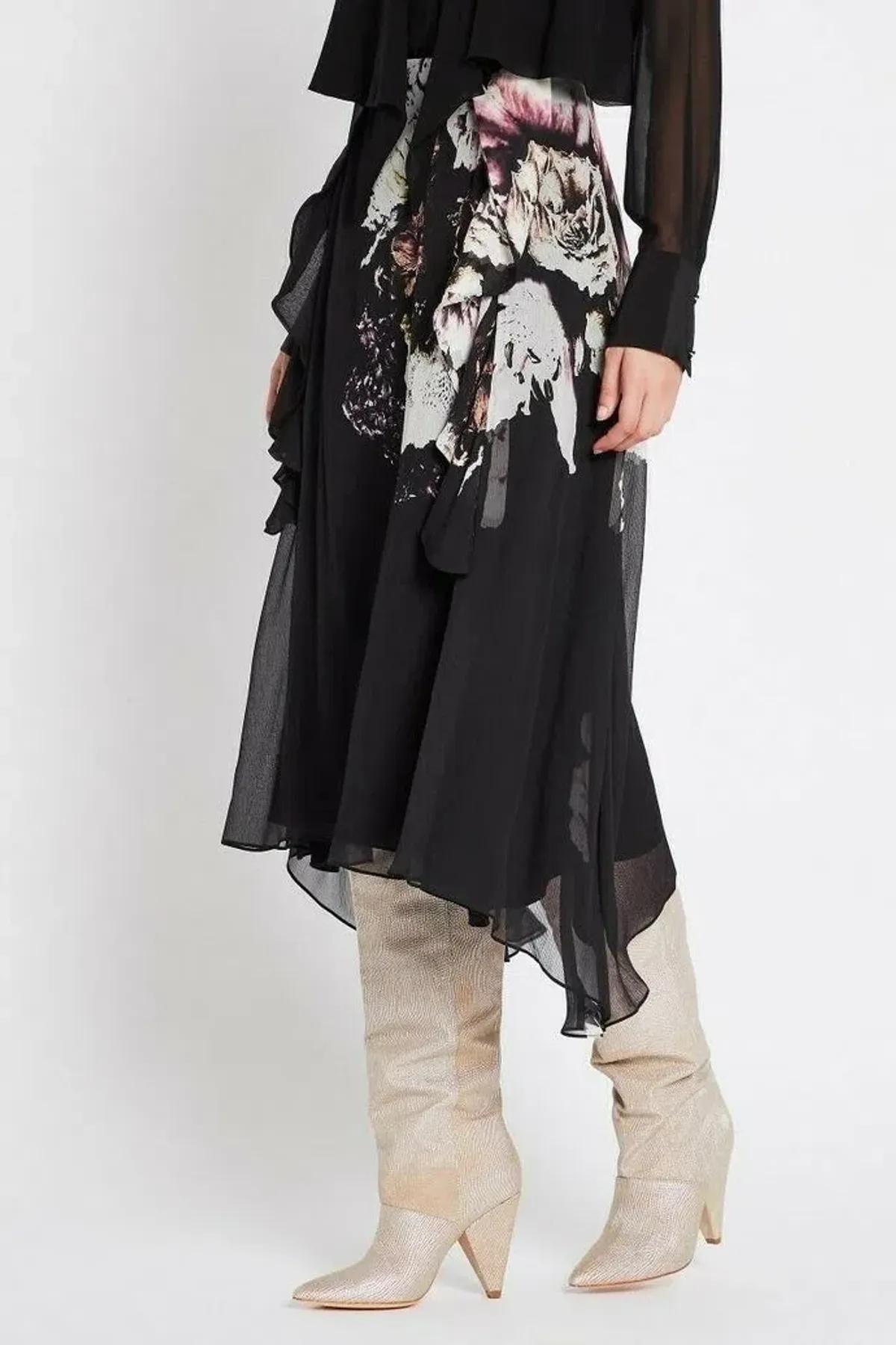 Sass and Bide Bloom Skirt Print Size 40 / Au 10 - Image 4