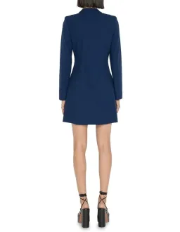 Cue Double Breasted Blazer Dress Navy Size 8  for rent on The Volte - image 3