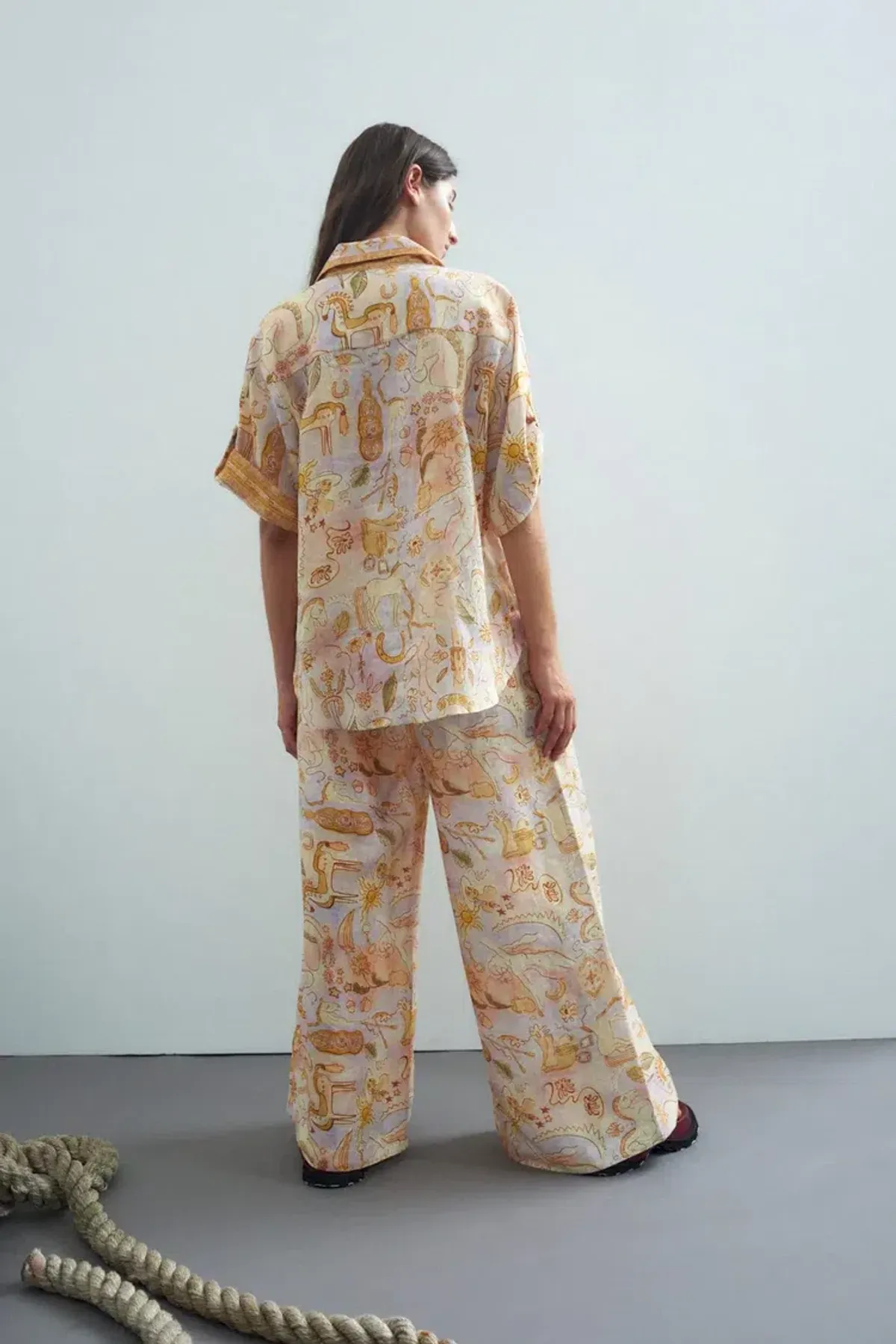 Alemais Solitaire Shirt & Pant Set Print Size 10 - Image 3