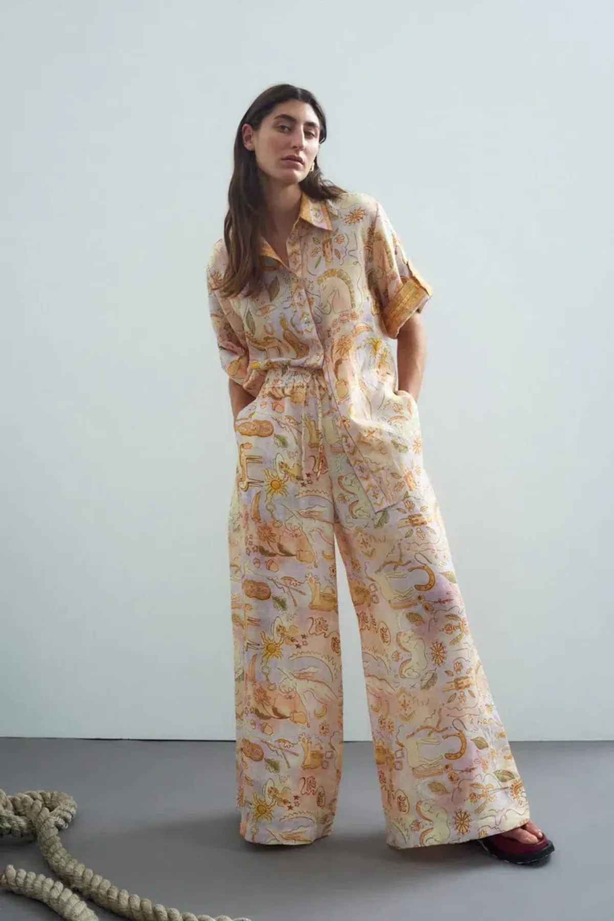 Alemais Solitaire Shirt & Pant Set Print Size 10 - Image 1