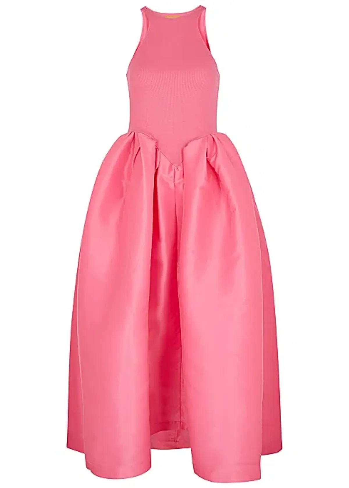  Marques' Almeida Cotton And Taffeta Midi Dress in Pink Size S / Au 8 - Image 3