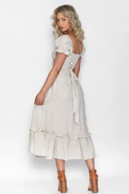Aulieude Marianne Dress in Oat Cream Size 16 for rent on The Volte - image 3
