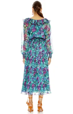Talulah Barcelona Midi Dress Print Size L/ Au 14 for rent on The Volte - image 2