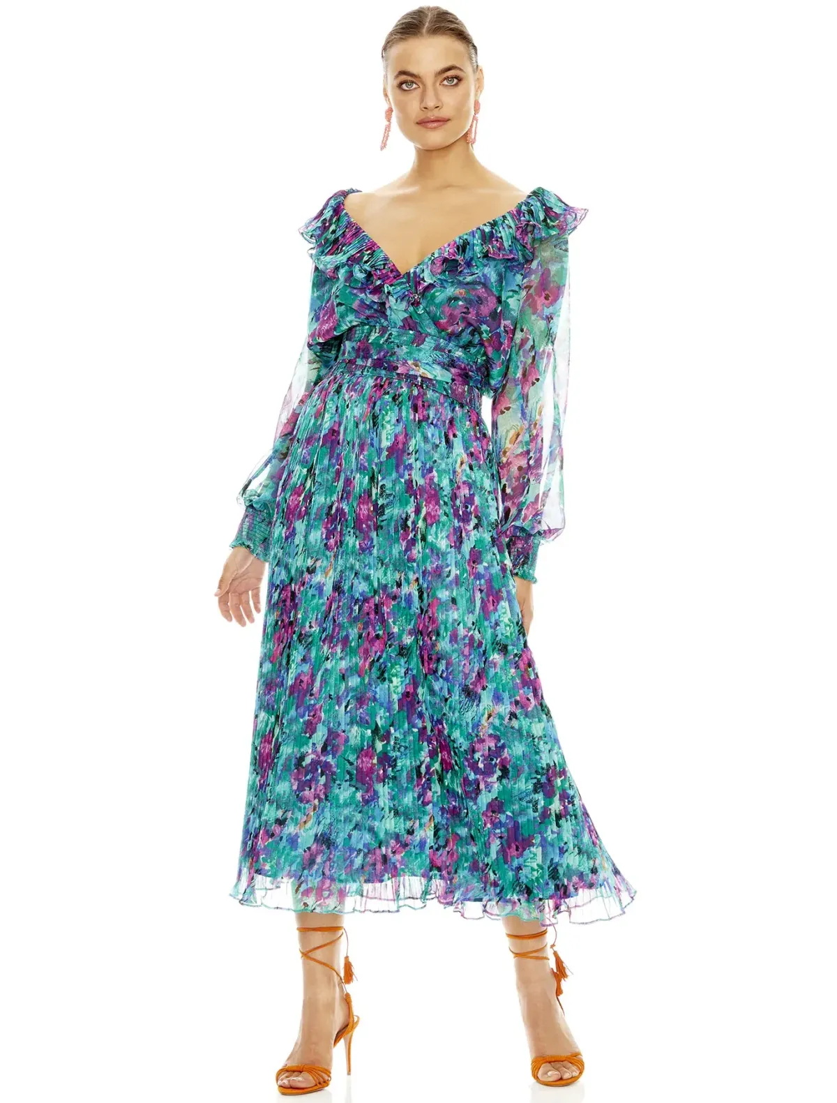 Talulah Barcelona Midi Dress Print Size L/ Au 14 - Image 1