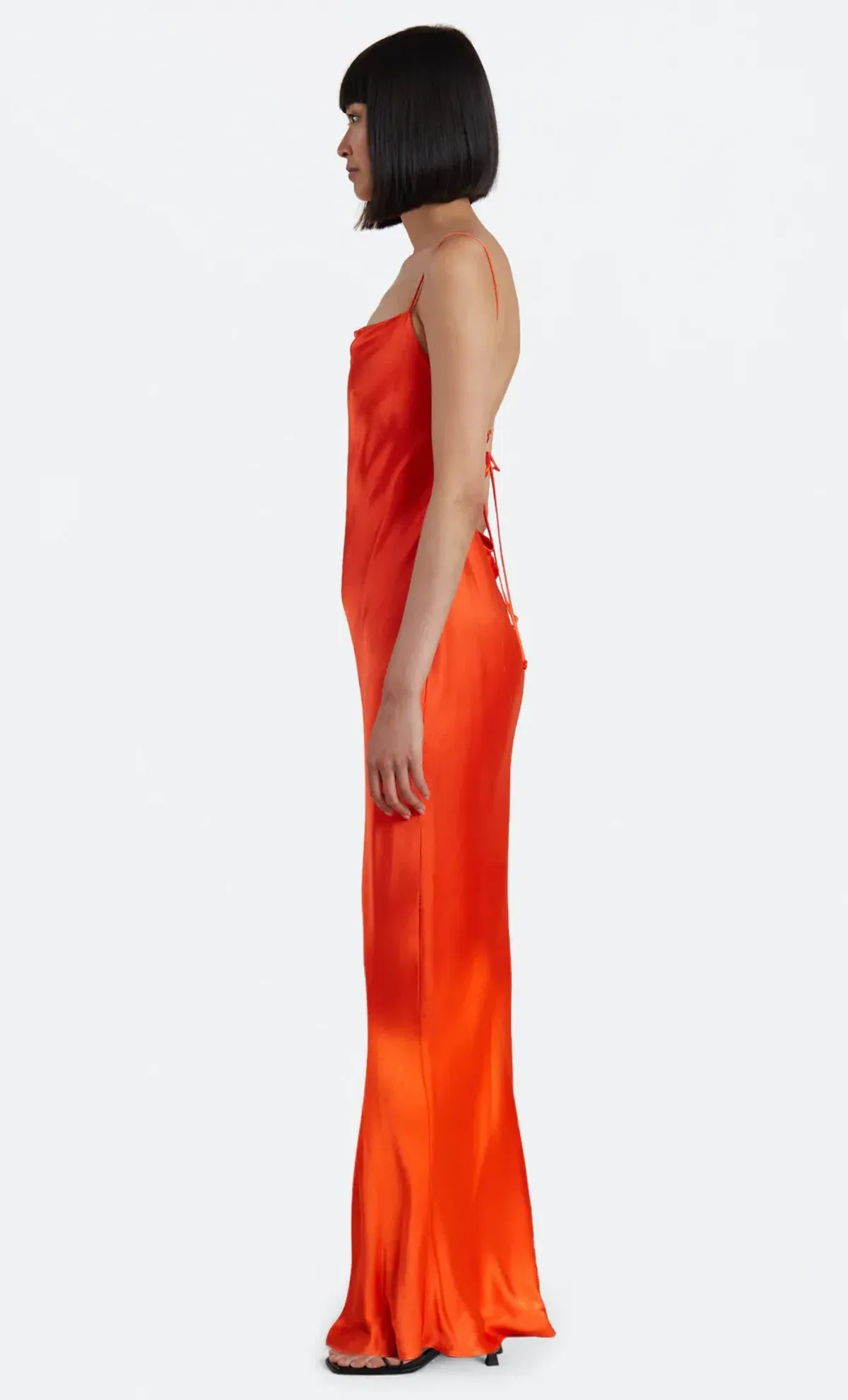 Bec & Bridge Lorelai Tie Maxi Dress Orange Size 8 - Image 4