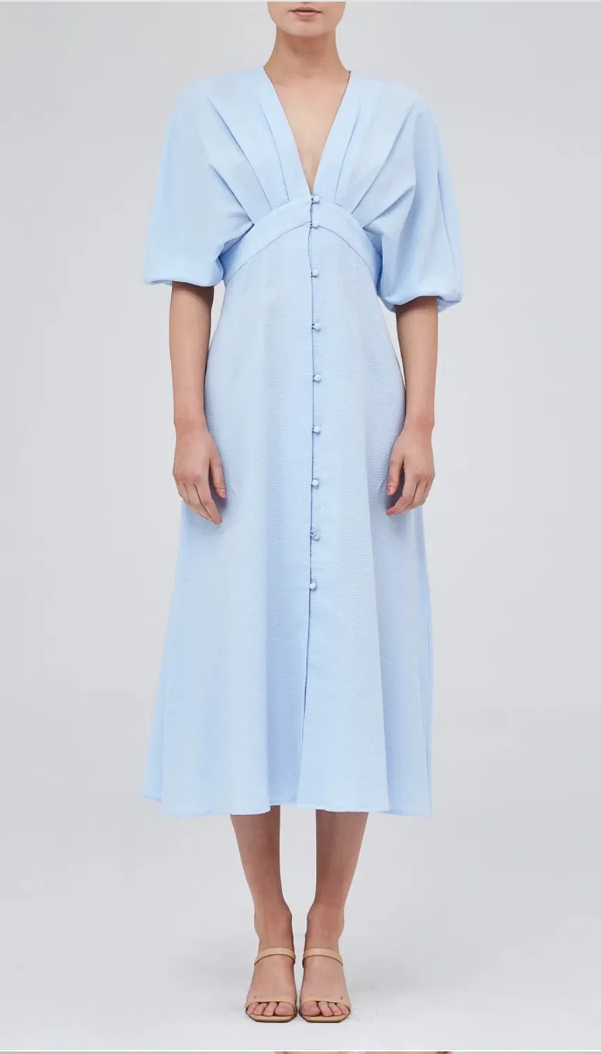 The Fifth Riley Midi Dress in Sky Blue Size 10 - Image 1