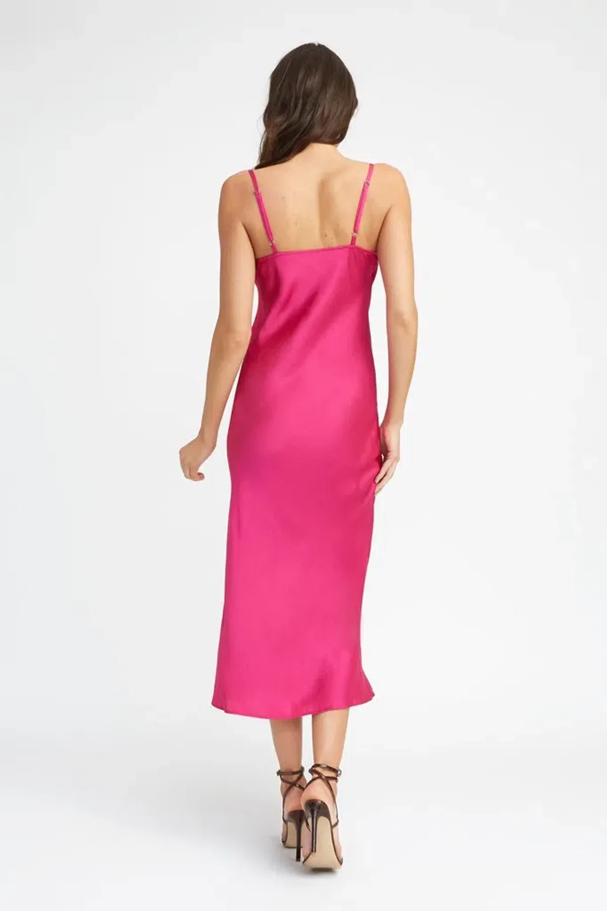Kookai Cosmo Slip Dress Pink Size 10 - Image 3