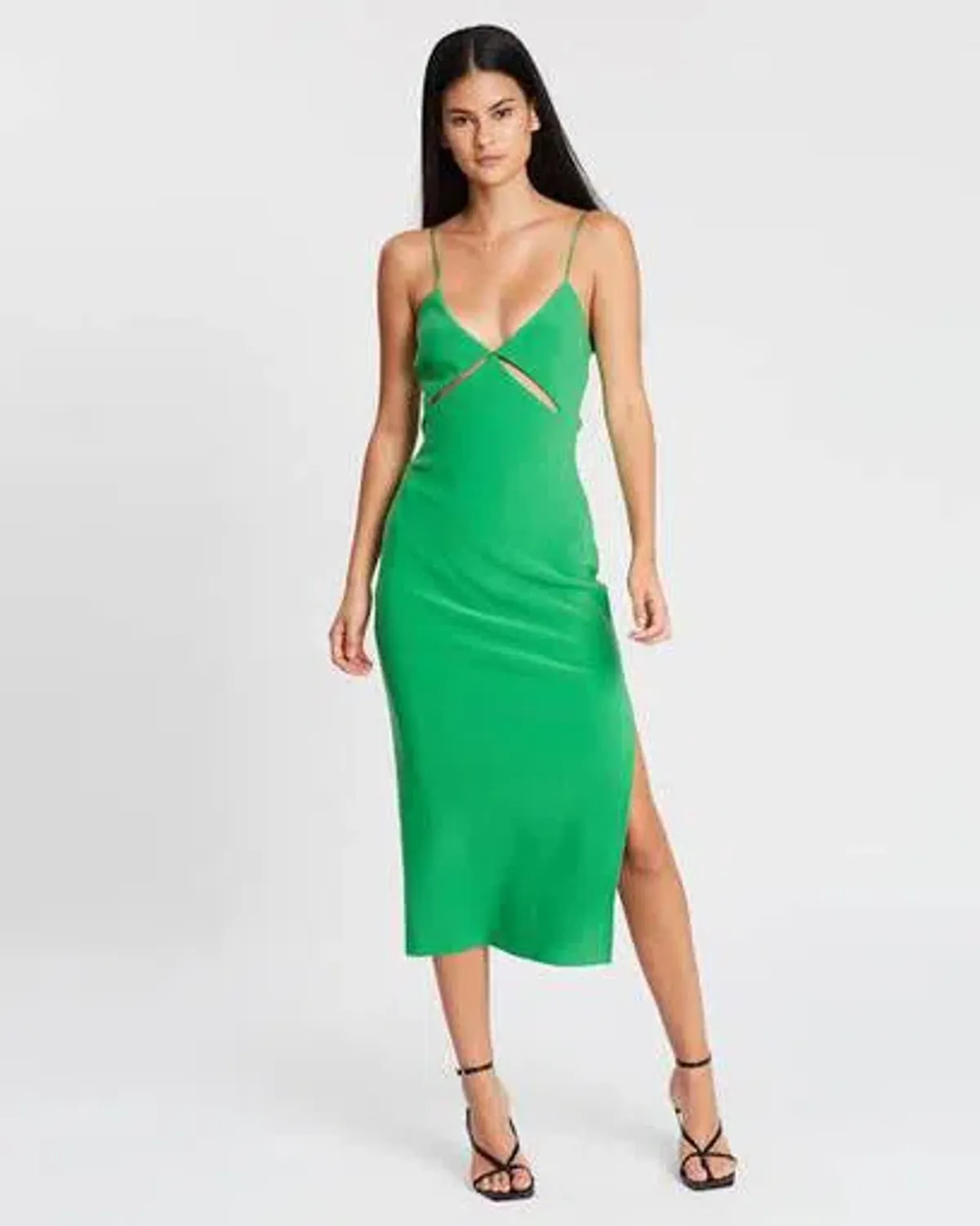 Bec & Bridge Emerald Avenue Midi Dress Emerald Size 10 - Image 1