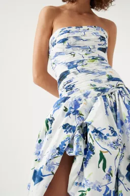 AJE Violette Bubble Hem Maxi Dress Lavenders of Provence Size 8 for rent on The Volte - image 2