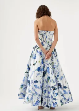 Aje Violette Bubble Hem Maxi Dress Print Size 10 for rent on The Volte - image 3