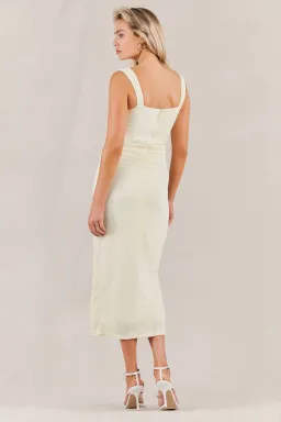 Misha Dolores Dress Butter Yellow Size 6 for rent on The Volte - image 3