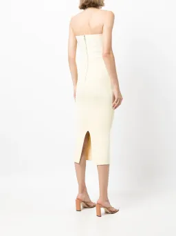 Dion Lee Interlock Bustier Dress Yellow/Cream Size S/ AU 8 for rent on The Volte - image 4