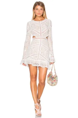 For Love and Lemons Emerie Cut Out Dress White Size XS/ AU 6 for rent on The Volte - image 1