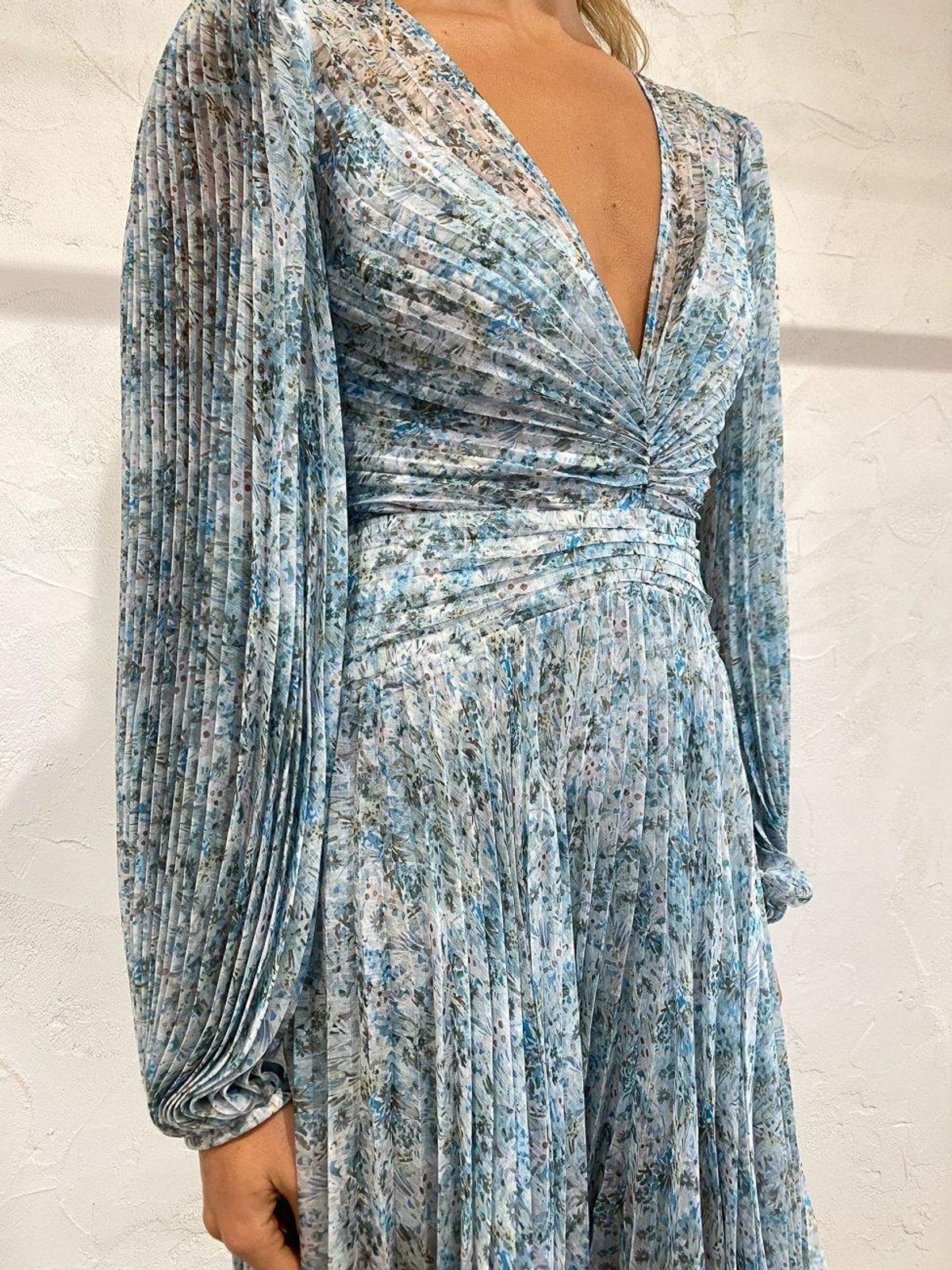 Acler Astone Dress In Blue Fields Size 8 - Image 4