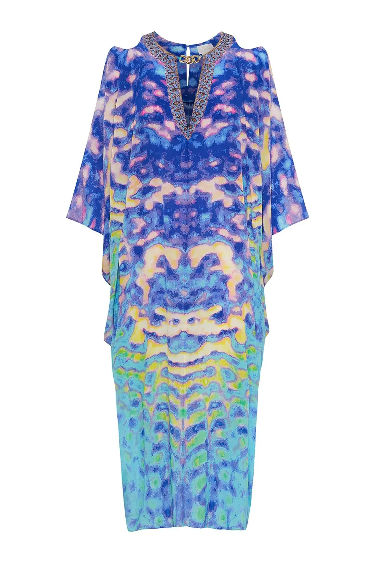 Camilla Batwing Cut Out Dress Print Size 20 - Image 3