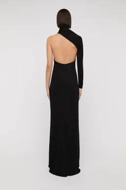 Scanlan Theodore Italian Knit Gown Black Size 6 for rent on The Volte - image 2