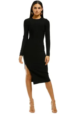 Misha Stacey Bandage Dress Black Size 6 for rent on The Volte - image 1