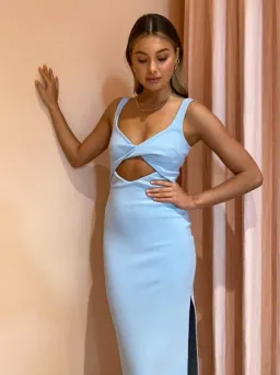 Bec & Bridge Joelle Midi Dress Blue Size 10 for rent on The Volte - image 2