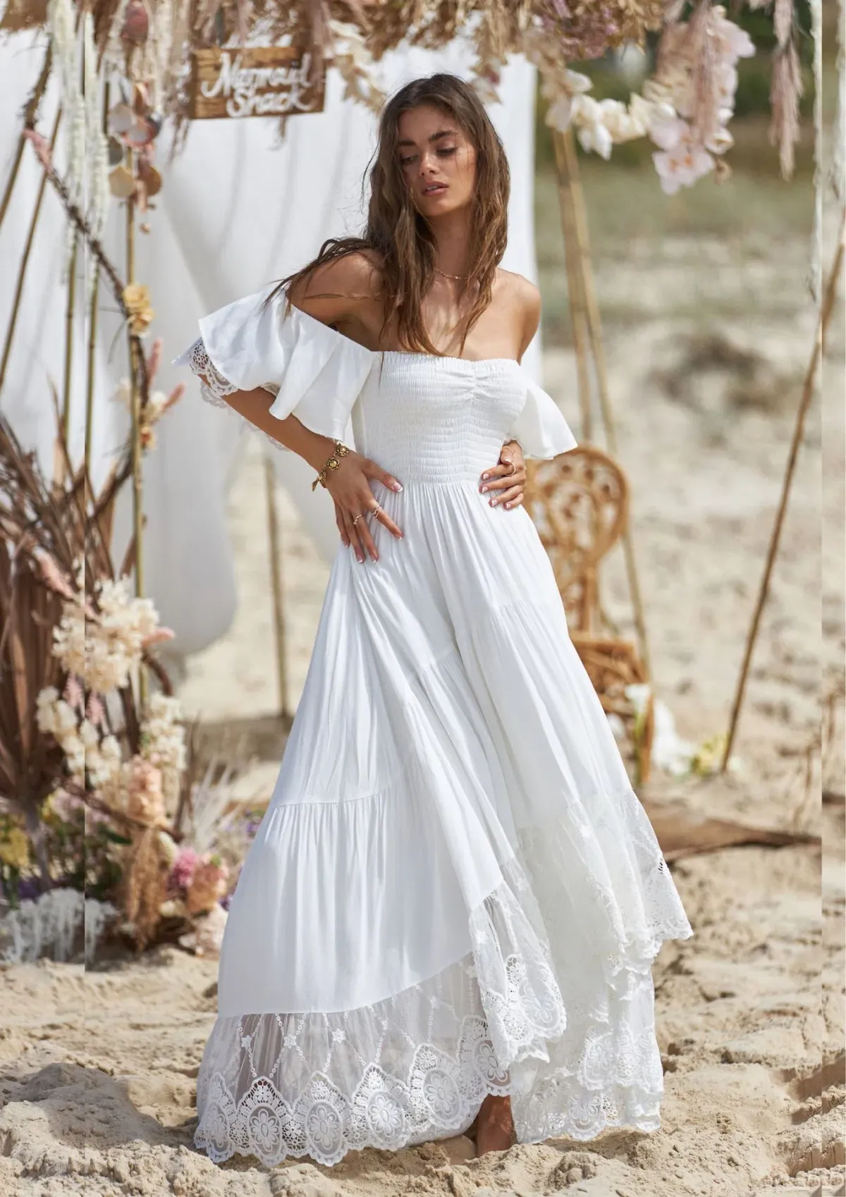 Coven & Co Folklore Gown Natural White Size M  - Image 1