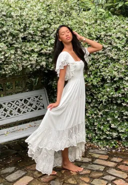 Coven & Co Folklore Gown Natural White Size M  for rent on The Volte - image 6