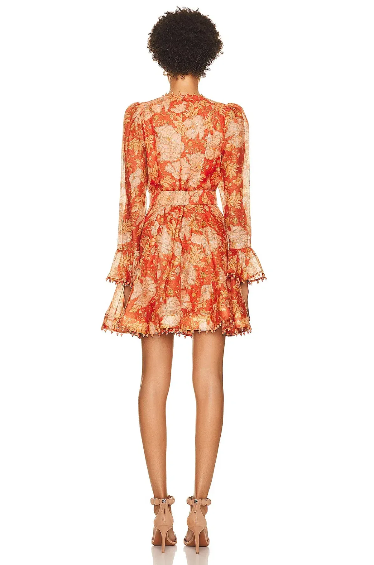 Zimmermann Kaleidoscope Mini Dress Amber Orange Size 1 / Au 10 - Image 4