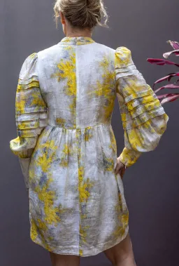 Zimmermann Botanica Wattle Linen Mini Dress Print Size 1 / Au 10 for rent on The Volte - image 3