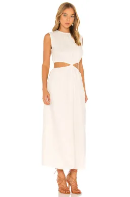 Faithful the brand Las Flores Maxi Dress in Plain Shell White Size 6 for rent on The Volte - image 1