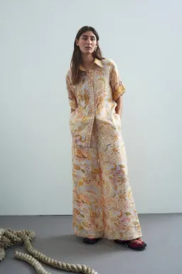 Alemais Solitaire Shirt and Pant Set Watercolor Size 8  for rent on The Volte - image 2