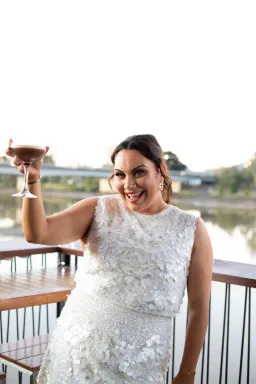 Aje Cherie Sequin Shell Top White Size 16 for rent on The Volte - image 2