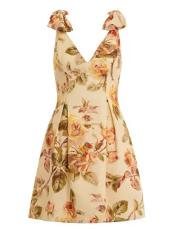 Zimmermann Resistance Tie Mini Dress Autumn Rose Size 0 / AU 8 for rent on The Volte - image 3