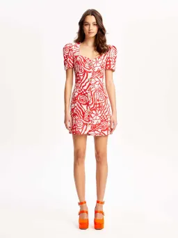 Alice McCall Daisy Daze Mini Dress Salsa Red Size S / Au 8 for rent on The Volte - image 2