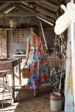 Zimmermann Bells Tie Front Long Dress Floral Size 1 / Au 10  for rent on The Volte - image 4