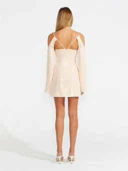 Alice McCall Night Sky Mini Dress in Chai Latte Size 6 for rent on The Volte - image 5