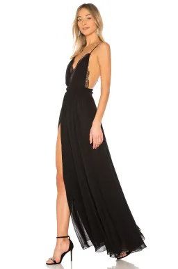 Michael Costello x Revolve Justin Gown Black Size 12 for rent on The Volte - image 2