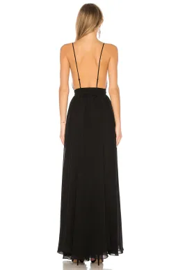 Michael Costello x Revolve Justin Gown Black Size 12 for rent on The Volte - image 3